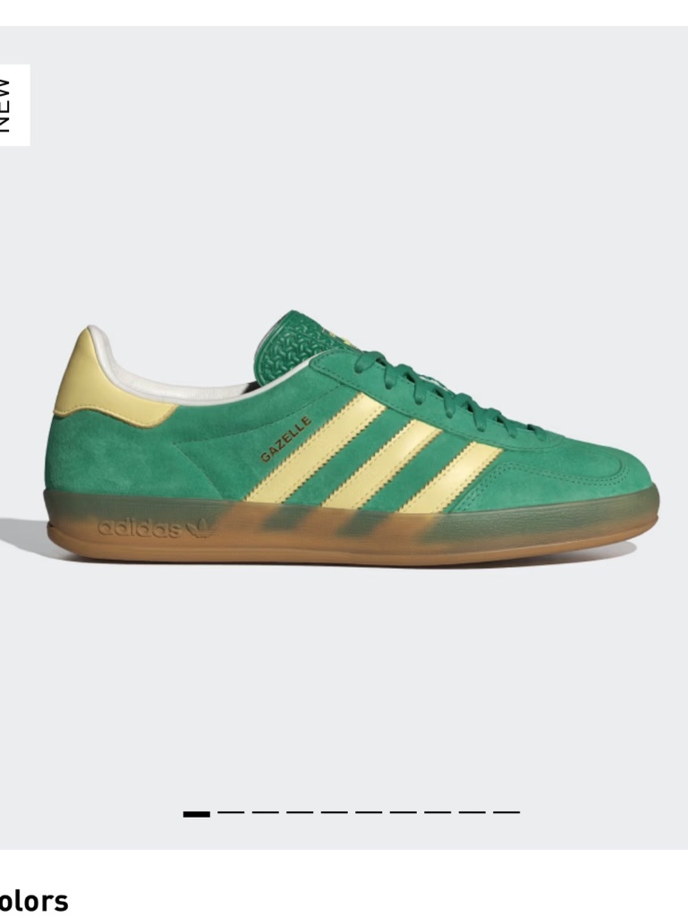 adidas Gazelle Indoor Shoes - Green & Gold